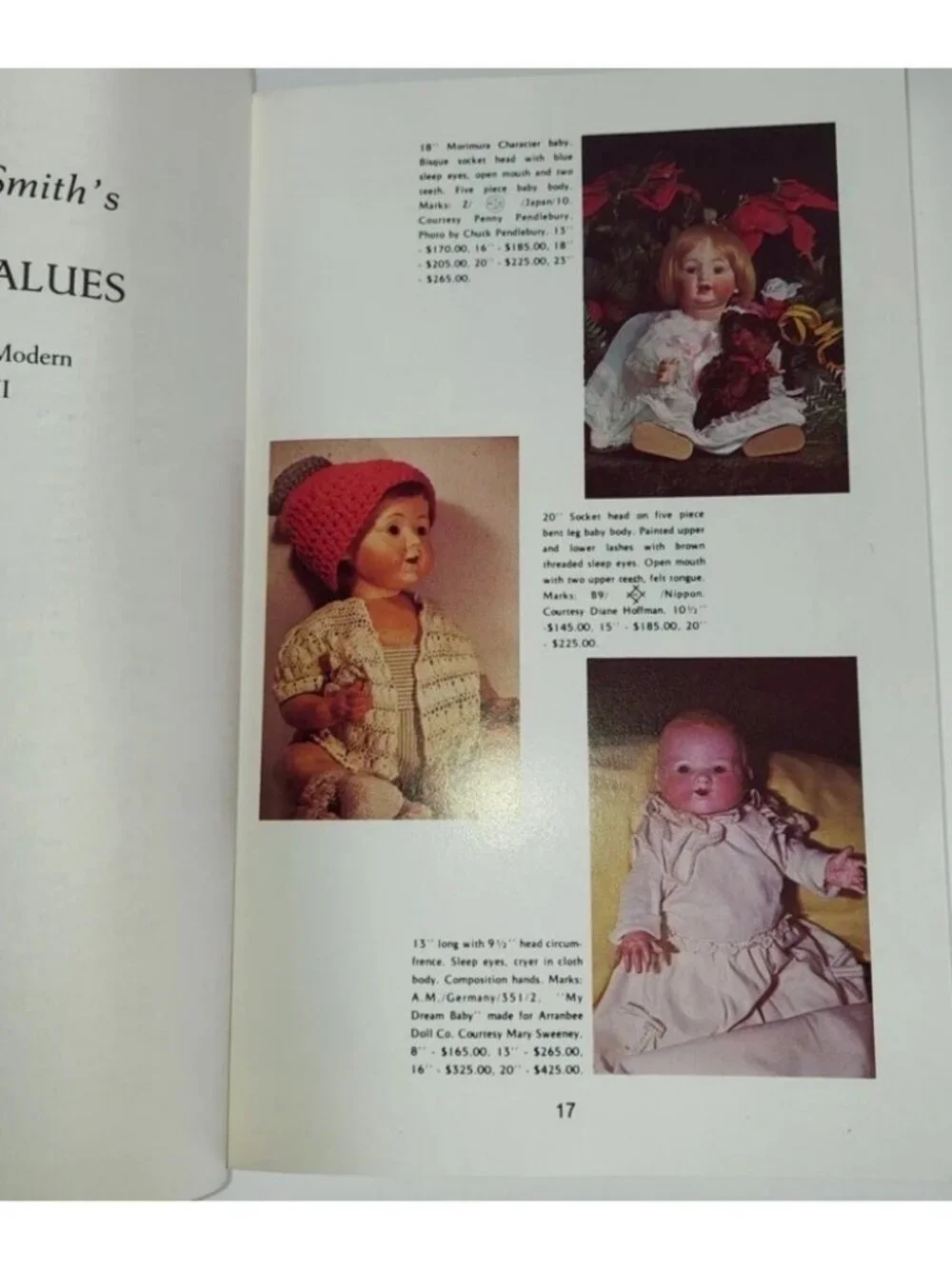 Smith's Doll Values Book Second Series by Patricia R. Smith (1982, Paperback)